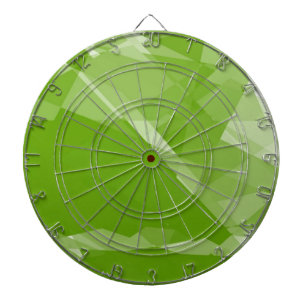 Green Colour seamless cubism art Dartboard