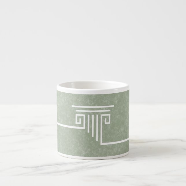 Green Column Espresso Cup (Front)