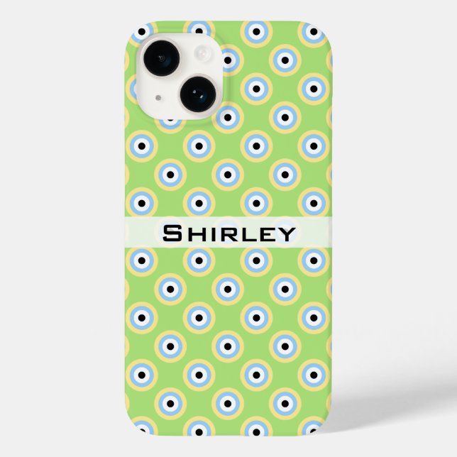 Green Combination Circles by Shirley Taylor Case-Mate iPhone Case (Back)