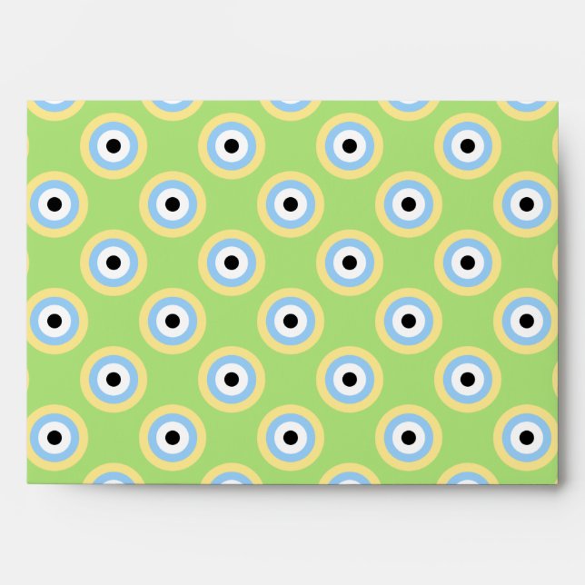 Green Combination Circles by Shirley Taylor Envelope (Front)