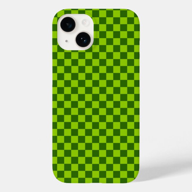 Green Combination Classic Chequerboard by STaylor Case-Mate iPhone Case (Back)