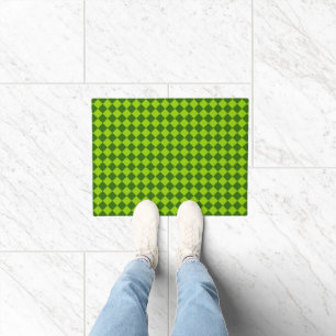 Green Combination Diamond Pattern by STaylor Doormat