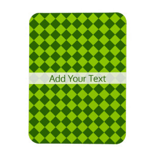Green Combination Diamond Pattern by STaylor Magnet