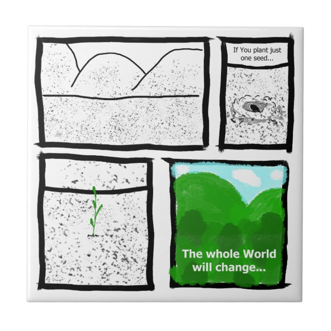 Green Comic Tile (Front)