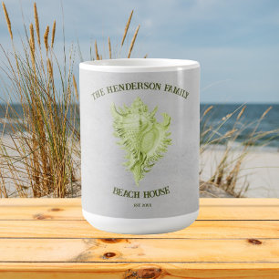Green Conch Shell Coffee Mug