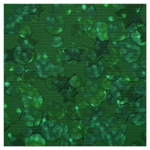Green, confetti, glitter fabric