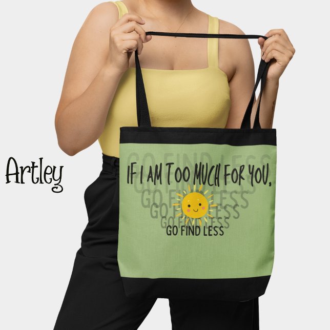 Green Confident Woman Happy Sunshine Tote Bag (Creator Uploaded)