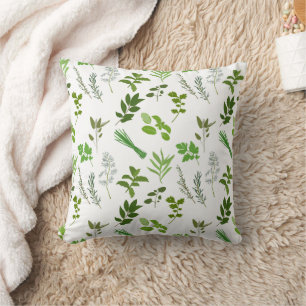 Green Cooking Culinary Garden Herbs Cushion