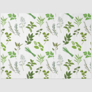 Green Cooking Culinary Garden Herbs  Tissue Paper