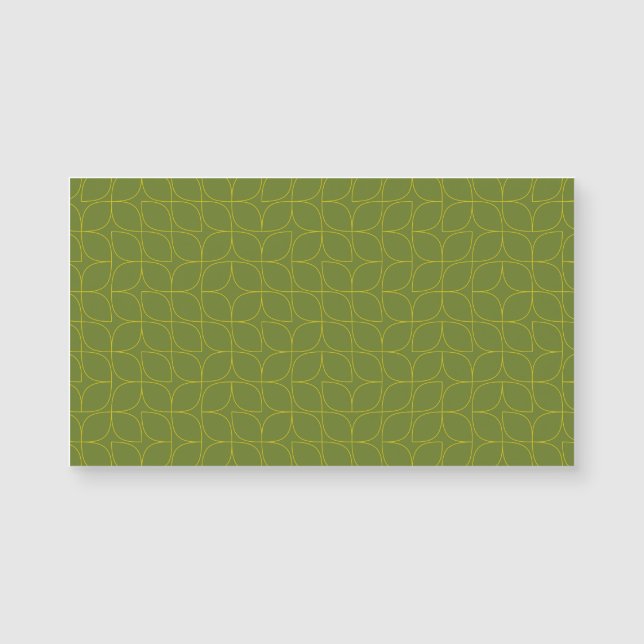 Green, cool, trendy, playful leaf abstraction (Front)