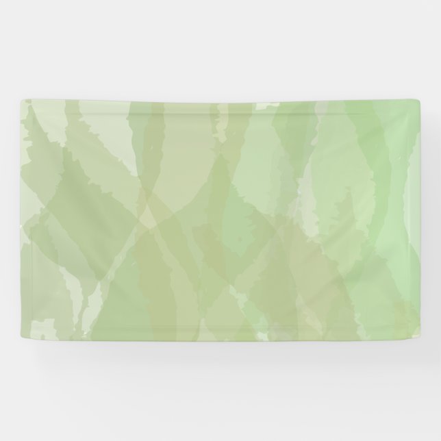 Green, cool, trendy watercolor abstract pattern banner (Horizontal)