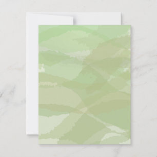 Green, cool, trendy watercolor abstract pattern card