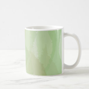 Green, cool, trendy watercolor abstract pattern coffee mug