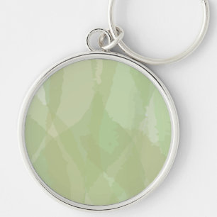 Green, cool, trendy watercolor abstract pattern key ring