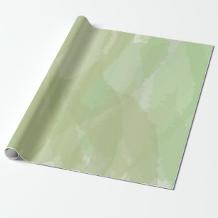 Green, cool, trendy watercolor abstract pattern wrapping paper