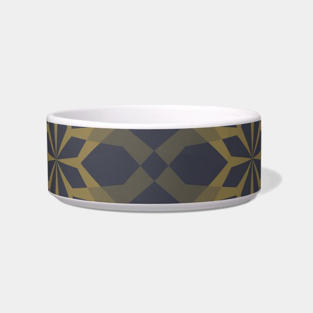 Green, cool, unique, trendy flower abstraction bowl (Front)