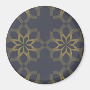 Green, cool, unique, trendy flower abstraction magnet