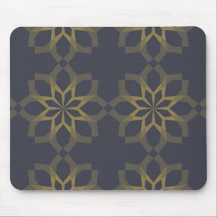 Green, cool, unique, trendy flower abstraction mouse mat