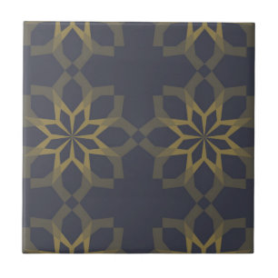 Green, cool, unique, trendy flower abstraction tile