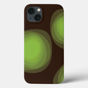 Green, cool, unique, trendy, urban flower abstract iPhone 13 case