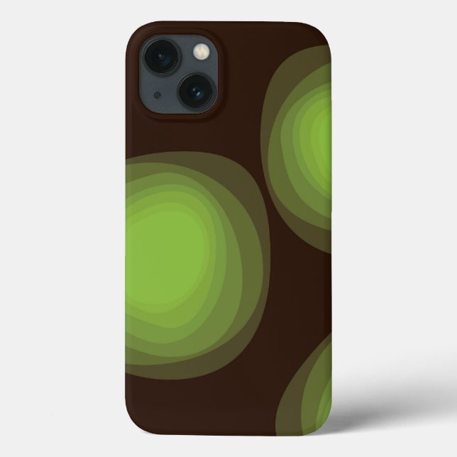 Green, cool, unique, trendy, urban flower abstract Case-Mate iPhone case (Back)