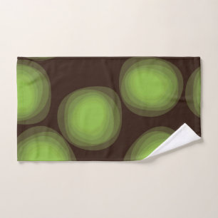 Green, cool, unique, trendy, urban flower abstract hand towel