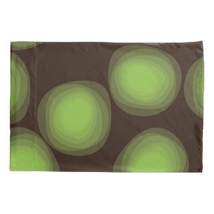 Green, cool, unique, trendy, urban flower abstract pillowcase