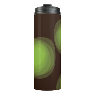 Green, cool, unique, trendy, urban flower abstract thermal tumbler