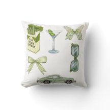 Green Coquette Aesthetic Sticker Set | Vintage Car