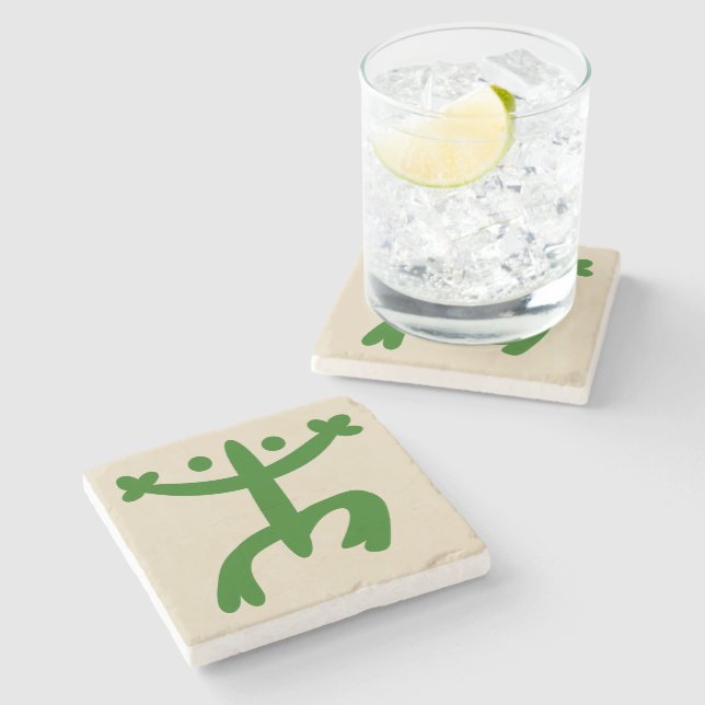 Green Coqui Stone Coaster (Side)