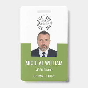 Green Corporate ID Badge