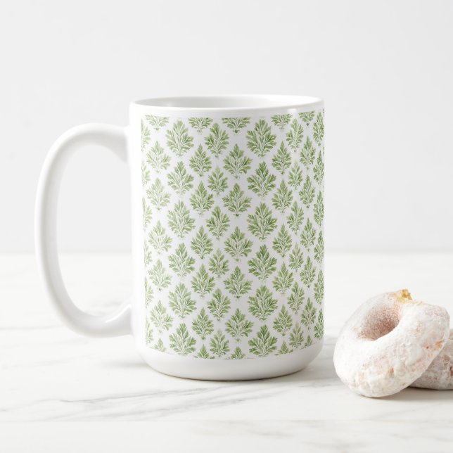 Green Cottage Country  Coffee Mug (With Donut)