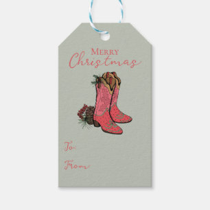 Green Country Merry Christmas To From Gift Tag