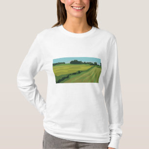 Green Countryside Landscape T-Shirt