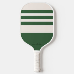Green Court Stripe Collection Pickleball Paddle