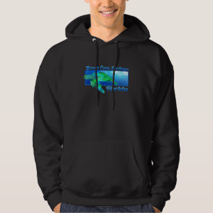Green Cove Springs Florida Swimming Sea Turtle Hoodie