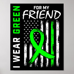 Green Cp Friend Kidney Disease Cerebral Palsy Awar Poster