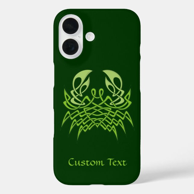 Green Crab Celtic Knot Case-Mate iPhone Case (Back)