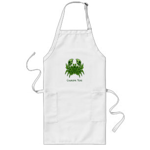 Green Crab Celtic Knot Long Apron