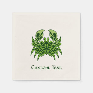 Green Crab Celtic Knot Napkin
