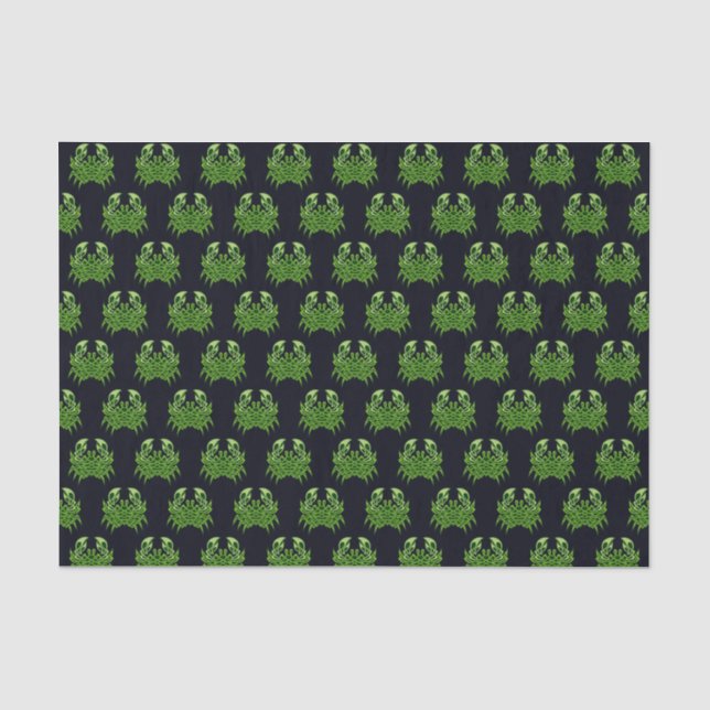 Green Crab Celtic Knot Tissue Paper (Front)