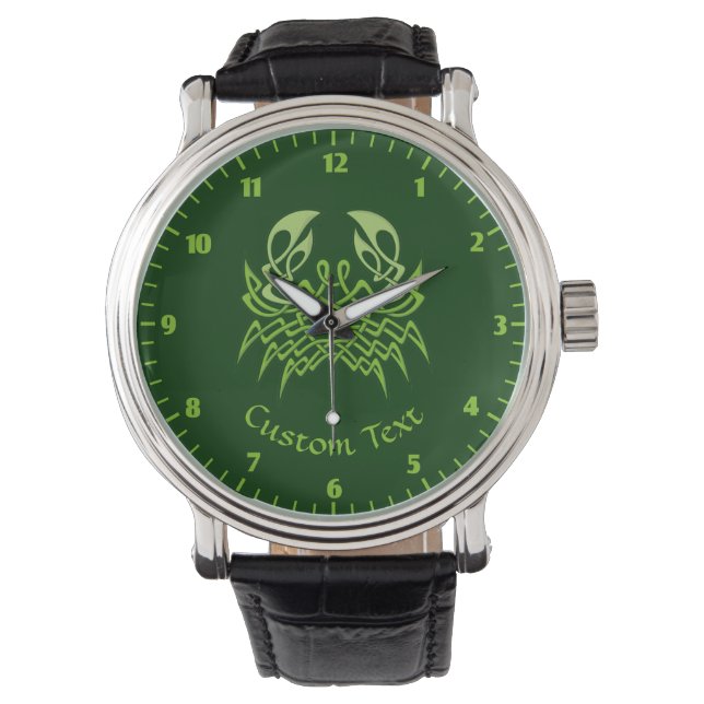 Green Crab Celtic Knot Watch (Front)