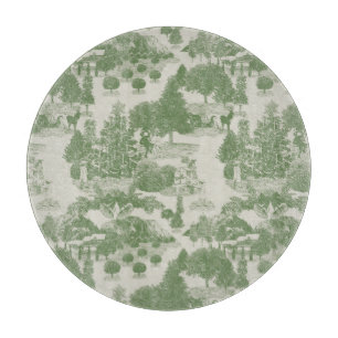 Green Cream Christmas Winter Wonderland Cutting Board