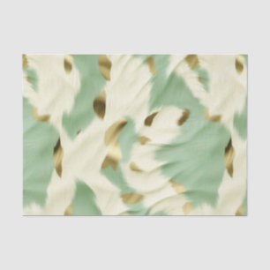 Green Cream Cowhide Tissue Paper