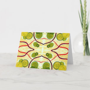 Green Cream Float Greeting Card