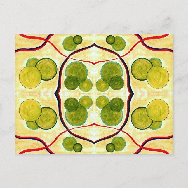 Green Cream Float Postcard (Front)