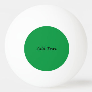 Green Create Your Own Add Text button Ping Pong Ball