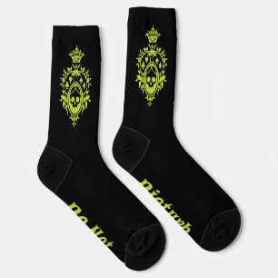 Green Crest with Skull and Cardsuits Socks