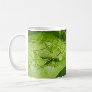 Green Cricket Camouflage Bug Mug