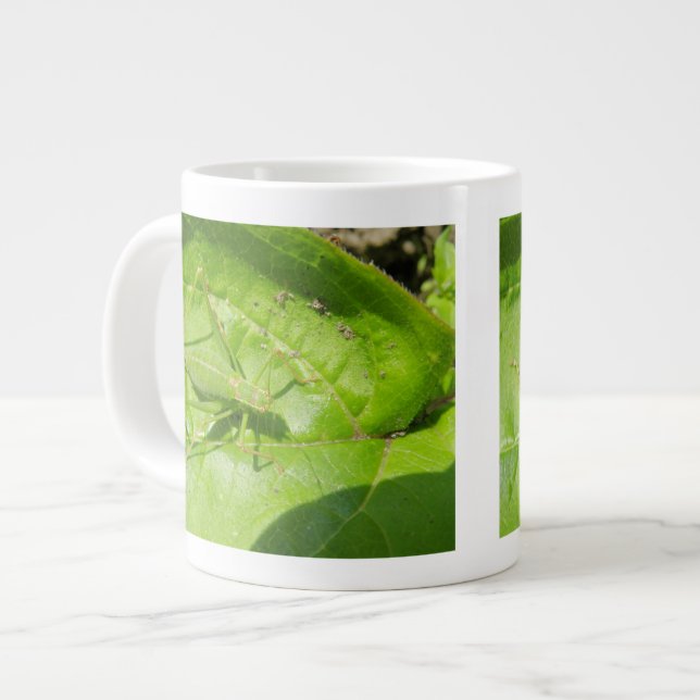 Green Cricket Camouflage Mug (Front Left)